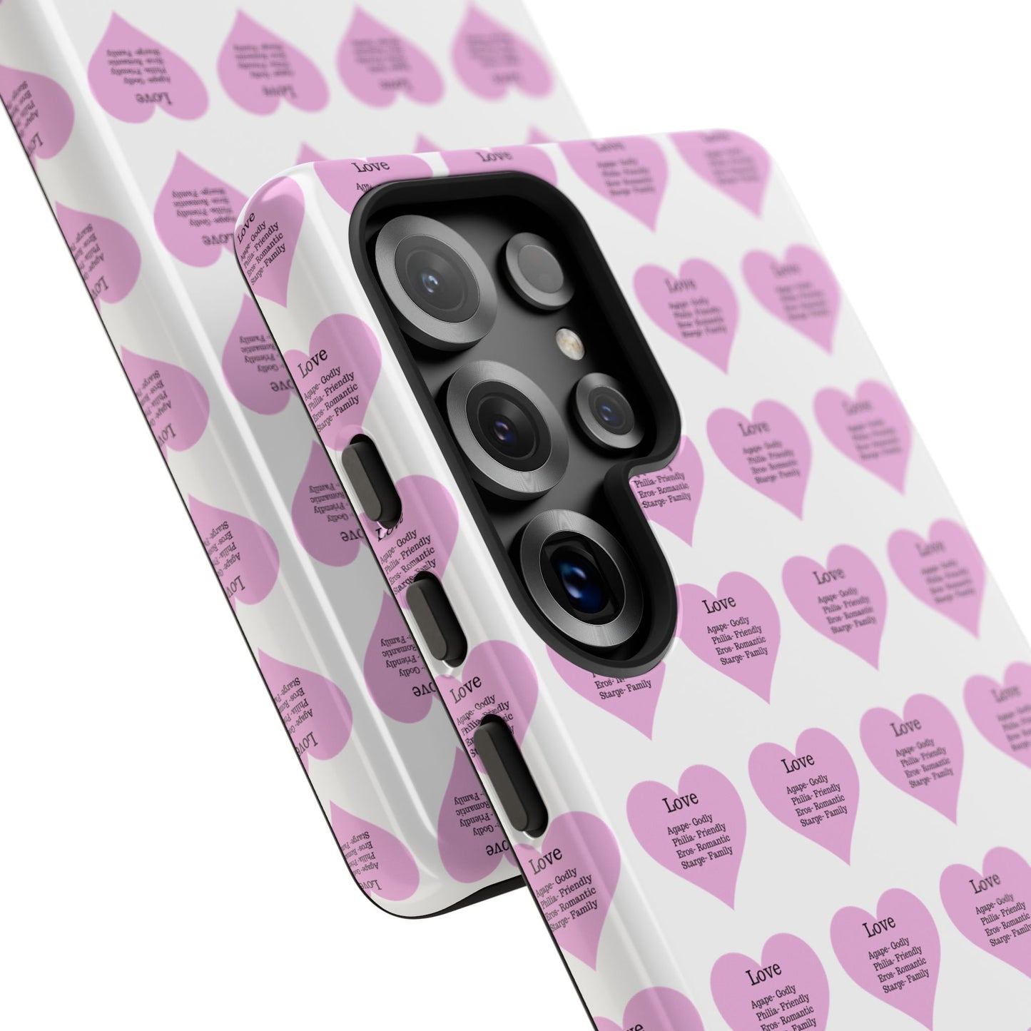 Hearts-A-Flutter Phone Case (Samsung)(White)