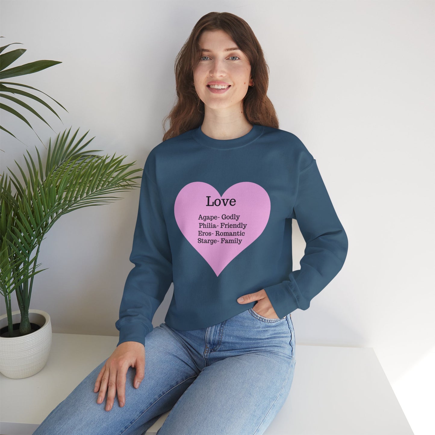 Types of Love Heart Unisex Sweatshirt