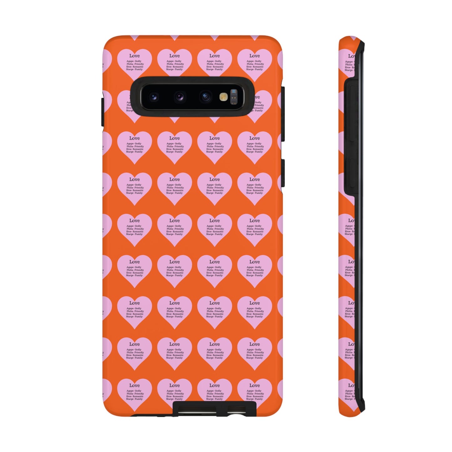 Hearts-A-Flutter Phone Case (Samsung)(Orange)