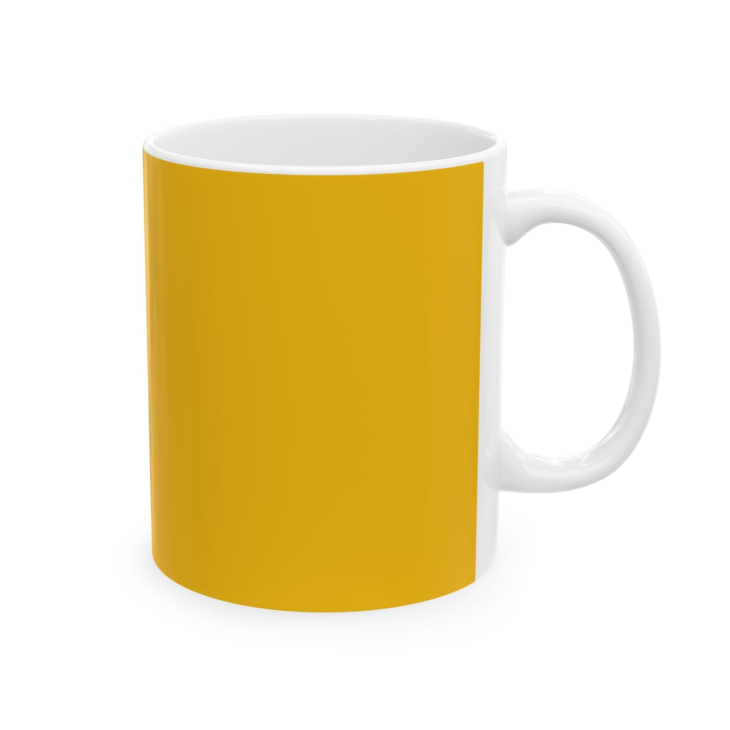 Charming Heart Ceramic Coffee Mug (Yellow)