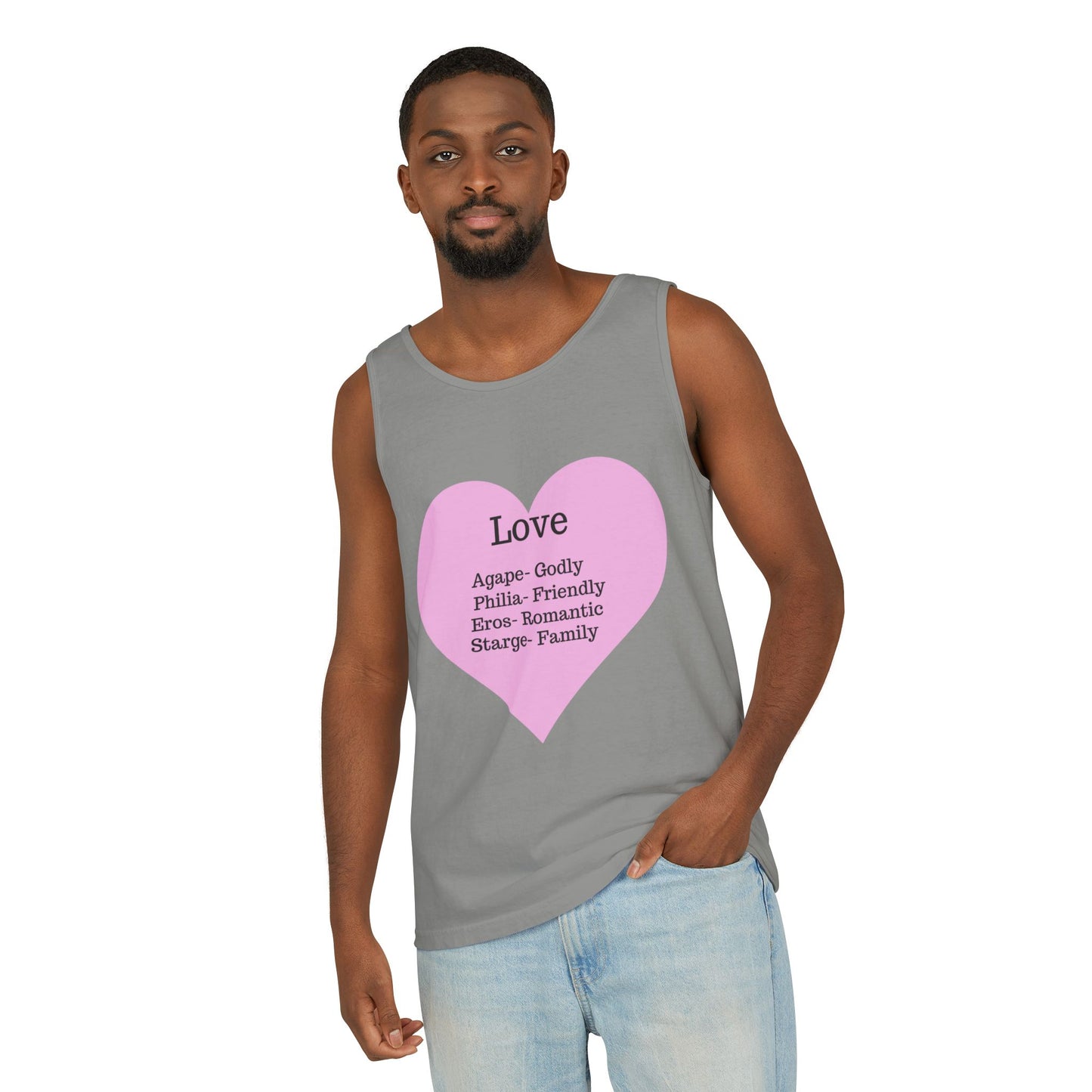 Unisex "Love" Definitions Garment-Dyed Tank Top