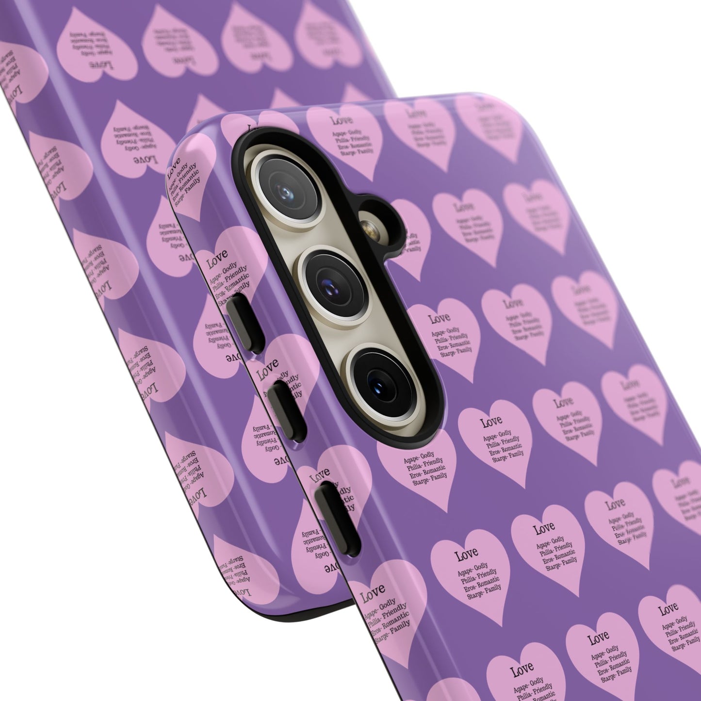 Hearts-A-Flutter Phone Case (Samsung)(Light purple)