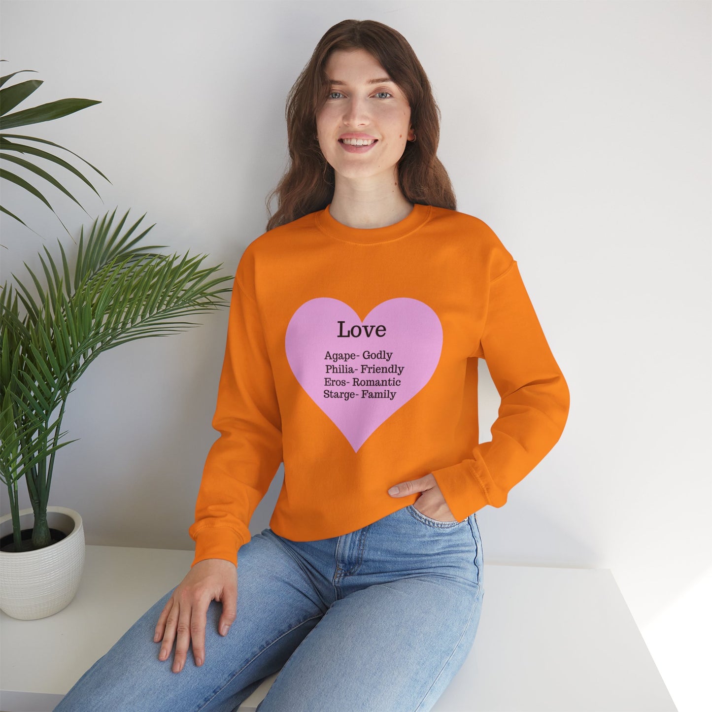Types of Love Heart Unisex Sweatshirt