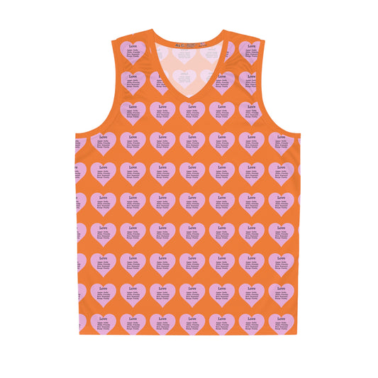 Love Heart All-Over-Print Basketball Jersey (Crusta)