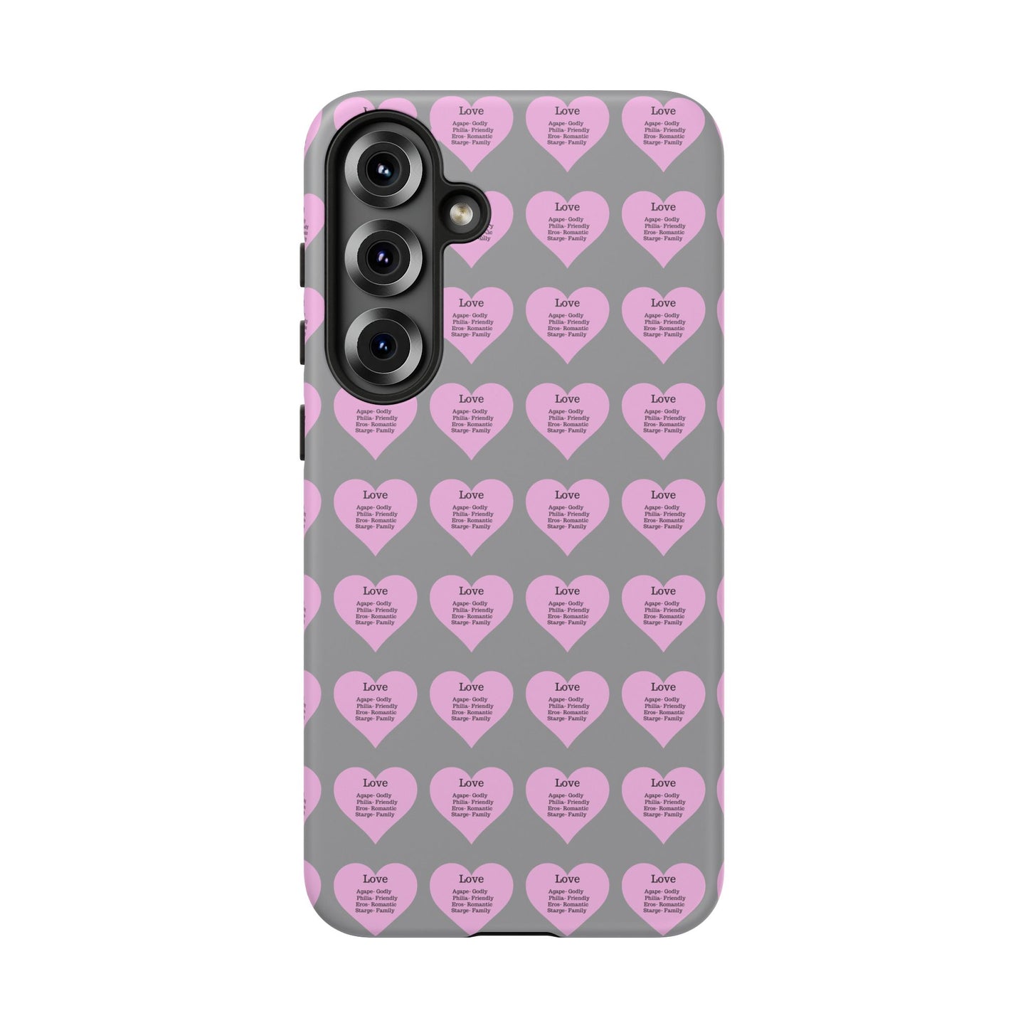 Hearts-A-Flutter Phone Case (Samsung)(Grey)