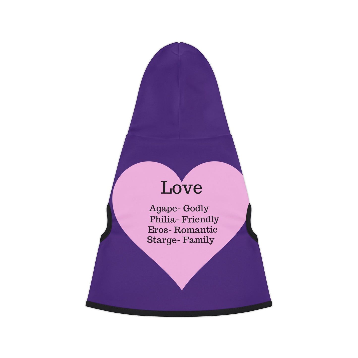 Charming Heart Pet Hoodie (Purple)
