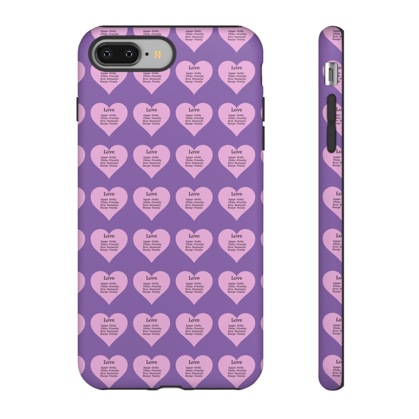 Hearts-A-Flutter Phone Case (iPhone, Google Pixel)(Light purple)