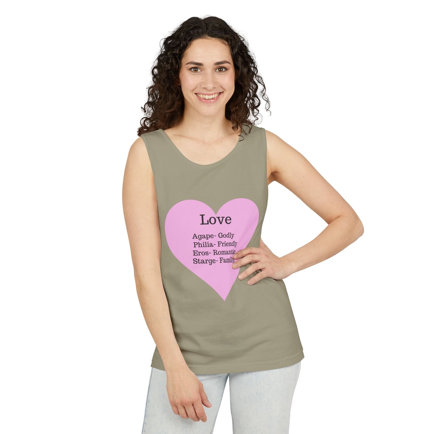 Unisex "Love" Definitions Garment-Dyed Tank Top