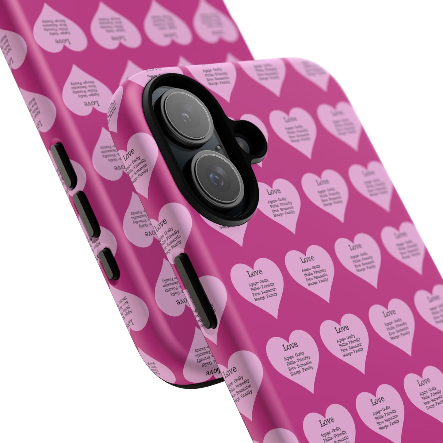 Hearts-A-Flutter Phone Case (iPhone, Google Pixel)(Pink)