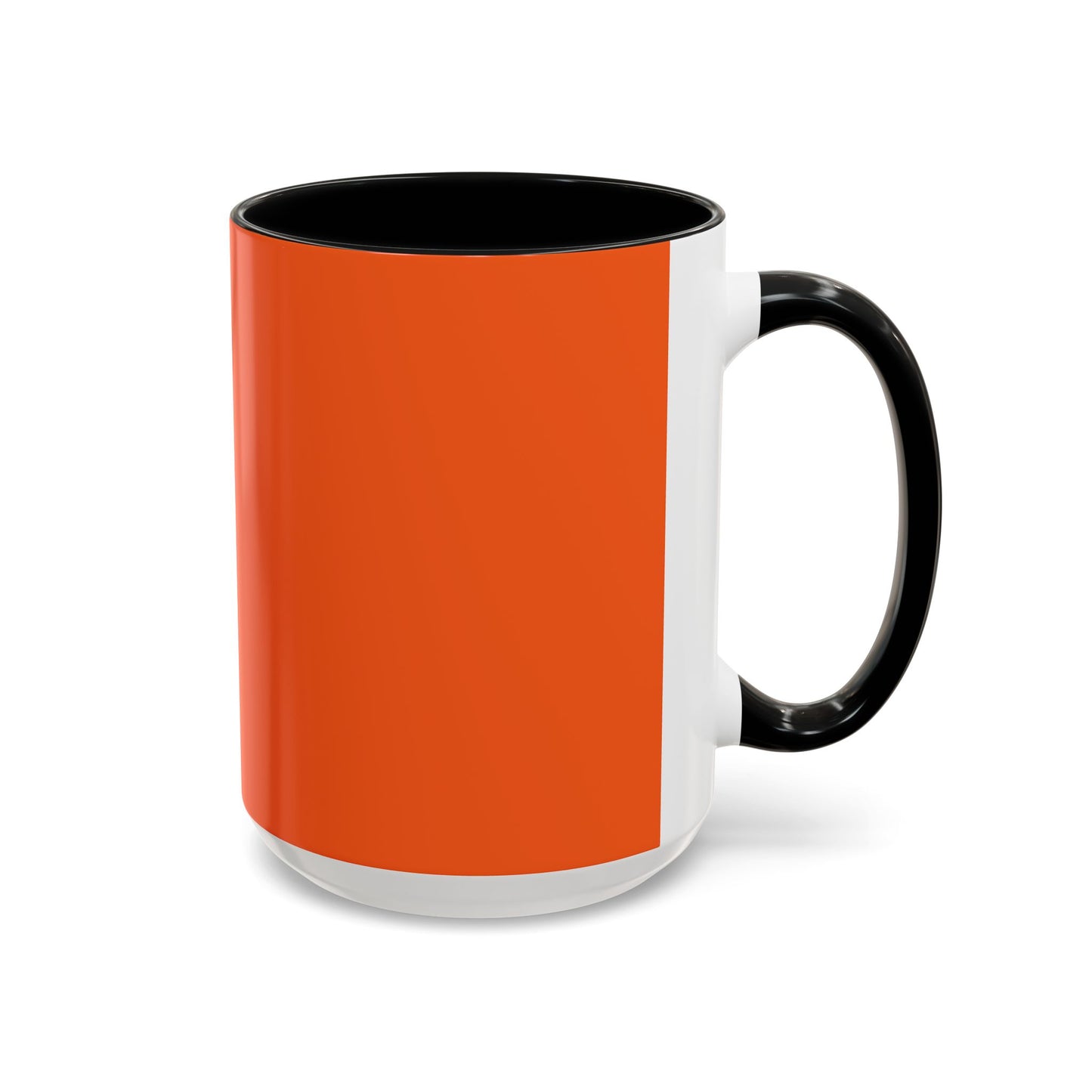 Charming Heart Accent Coffee Mug (Orange)