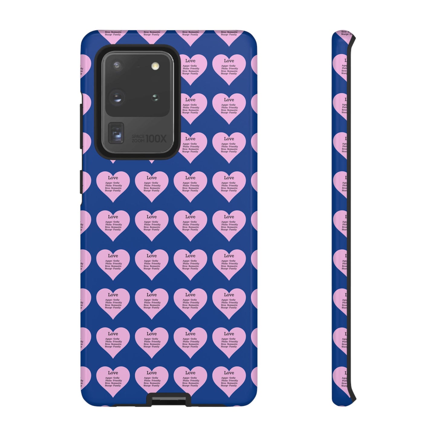 Hearts-A-Flutter Phone Case (Samsung)(Dark blue)