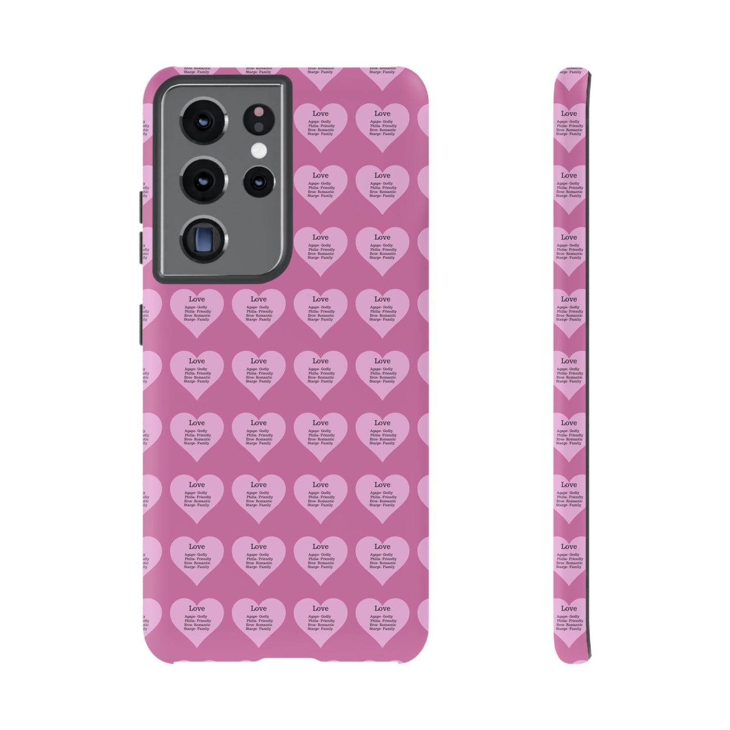Hearts-A-Flutter Phone Case (Samsung)(Light pink)
