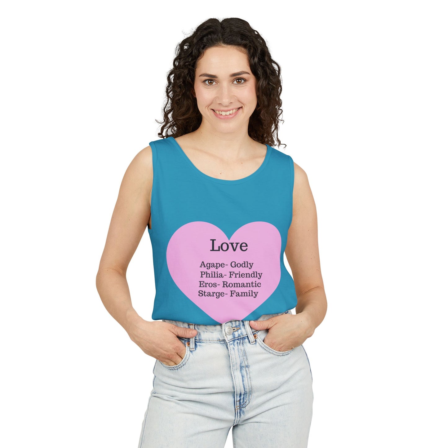 Unisex "Love" Definitions Garment-Dyed Tank Top