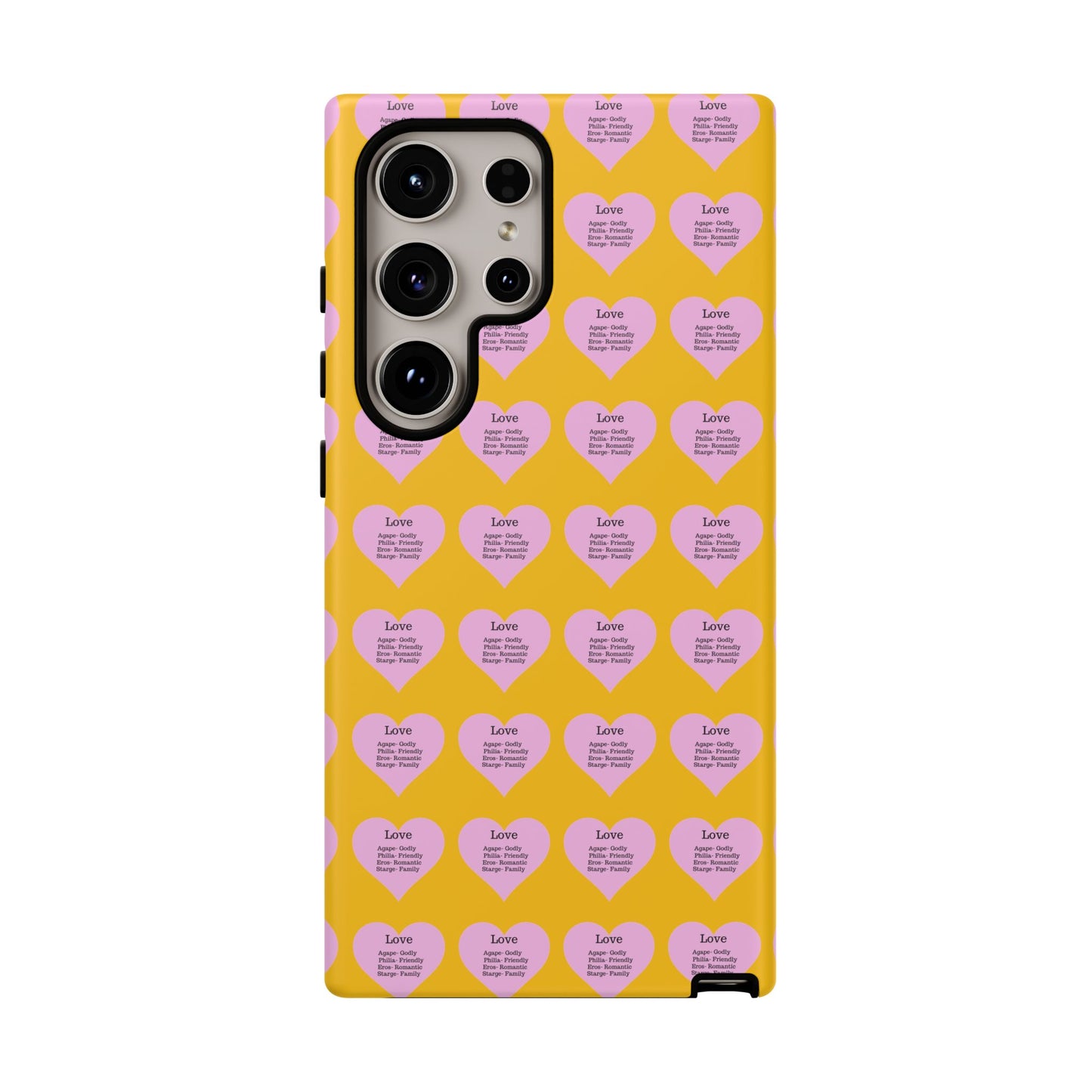 Hearts-A-Flutter Phone Case (Samsung)(Yellow)