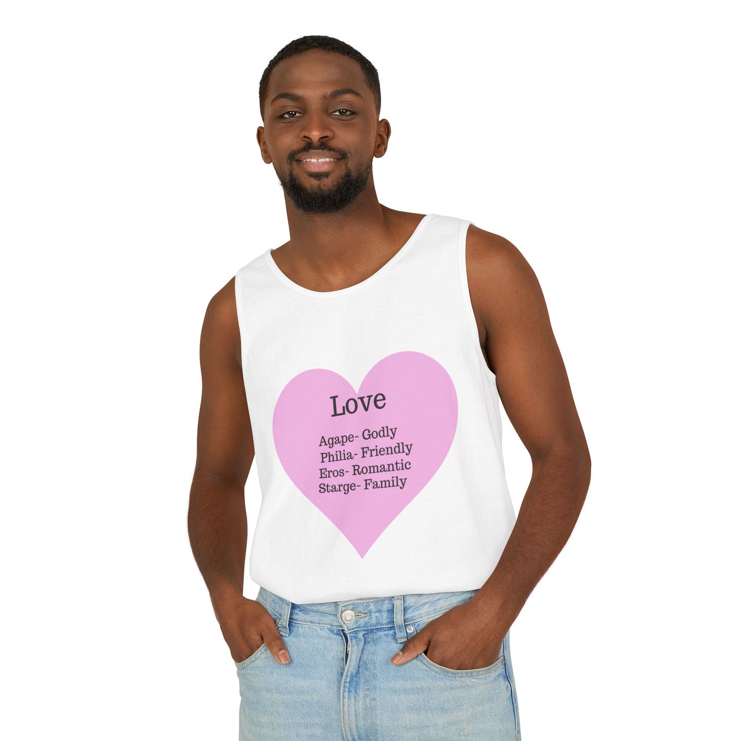Unisex "Love" Definitions Garment-Dyed Tank Top