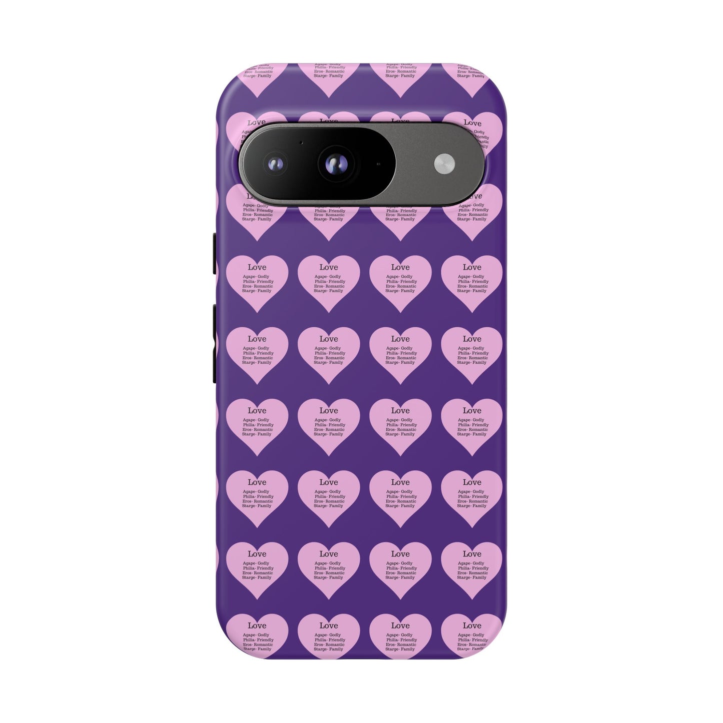 Hearts-A-Flutter Phone Case (iPhone, Google Pixel)(Purple)