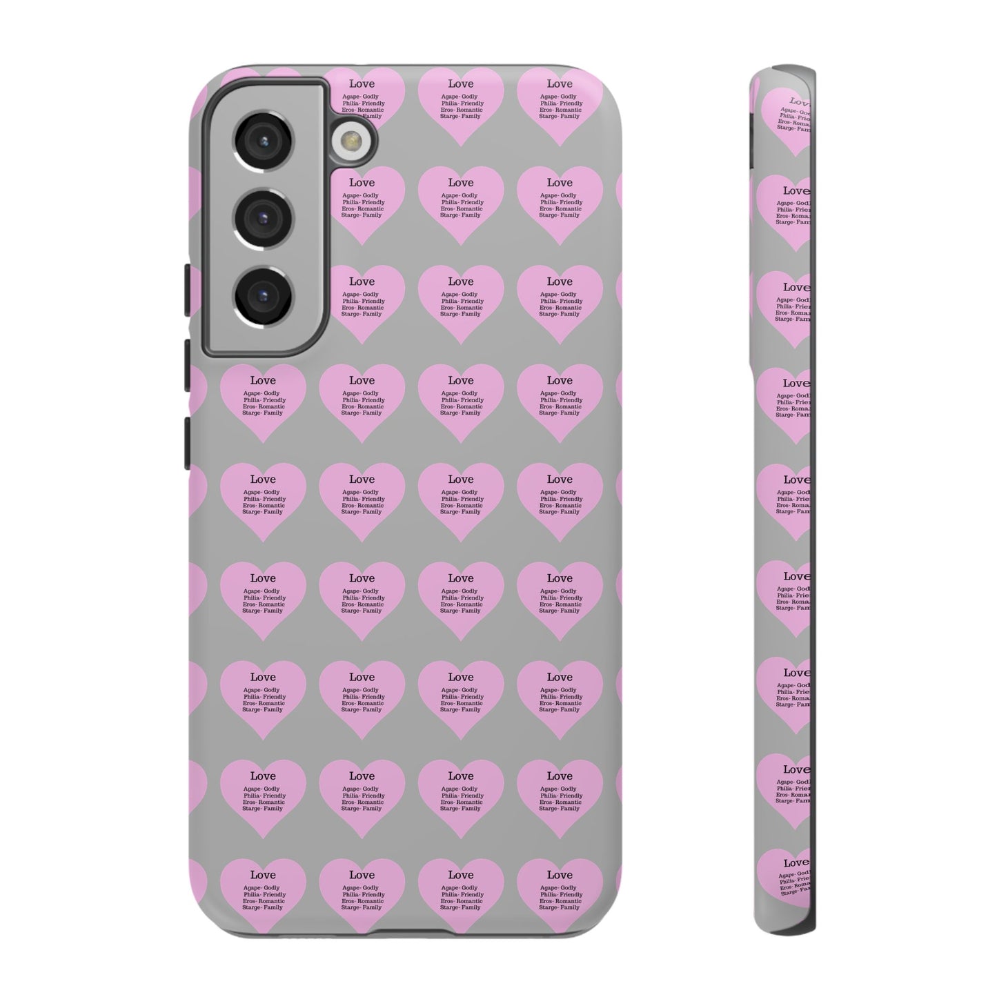 Hearts-A-Flutter Phone Case (Samsung)(Light grey)