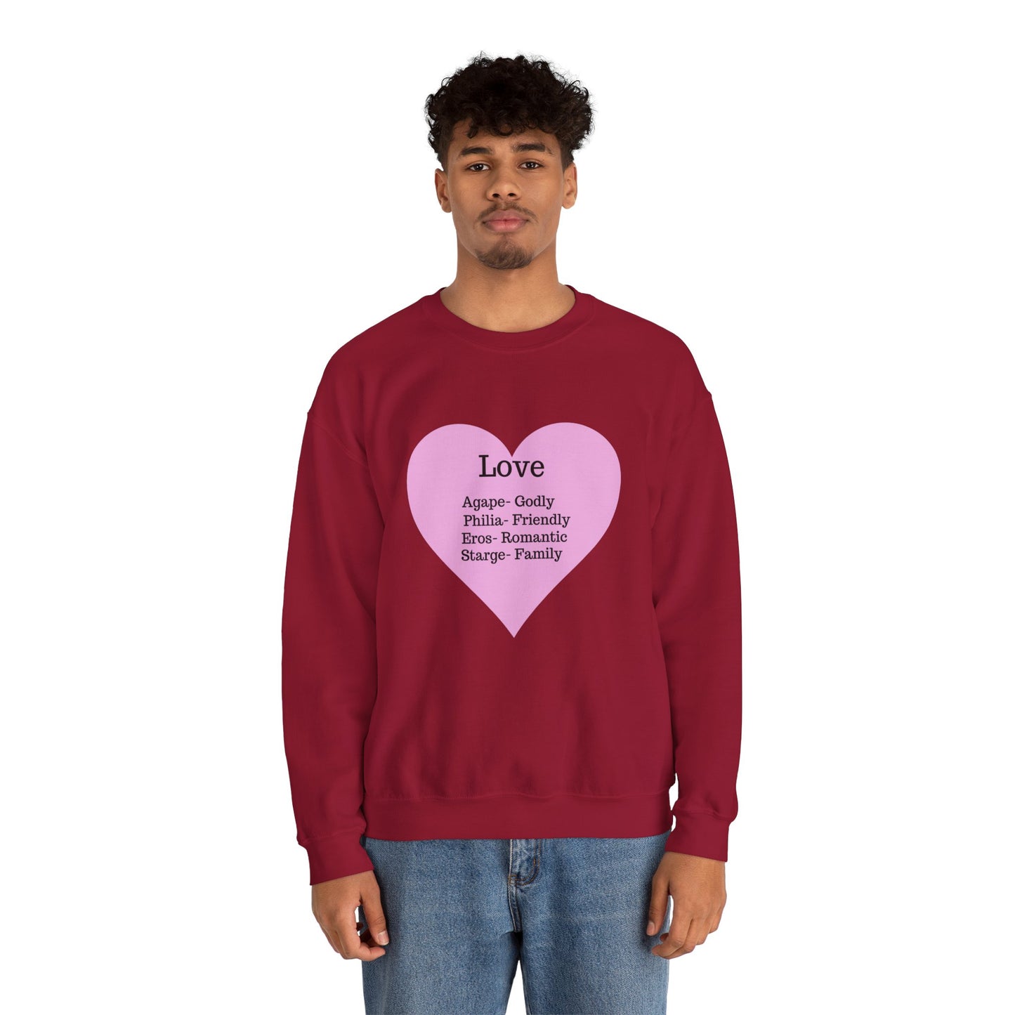 Types of Love Heart Unisex Sweatshirt