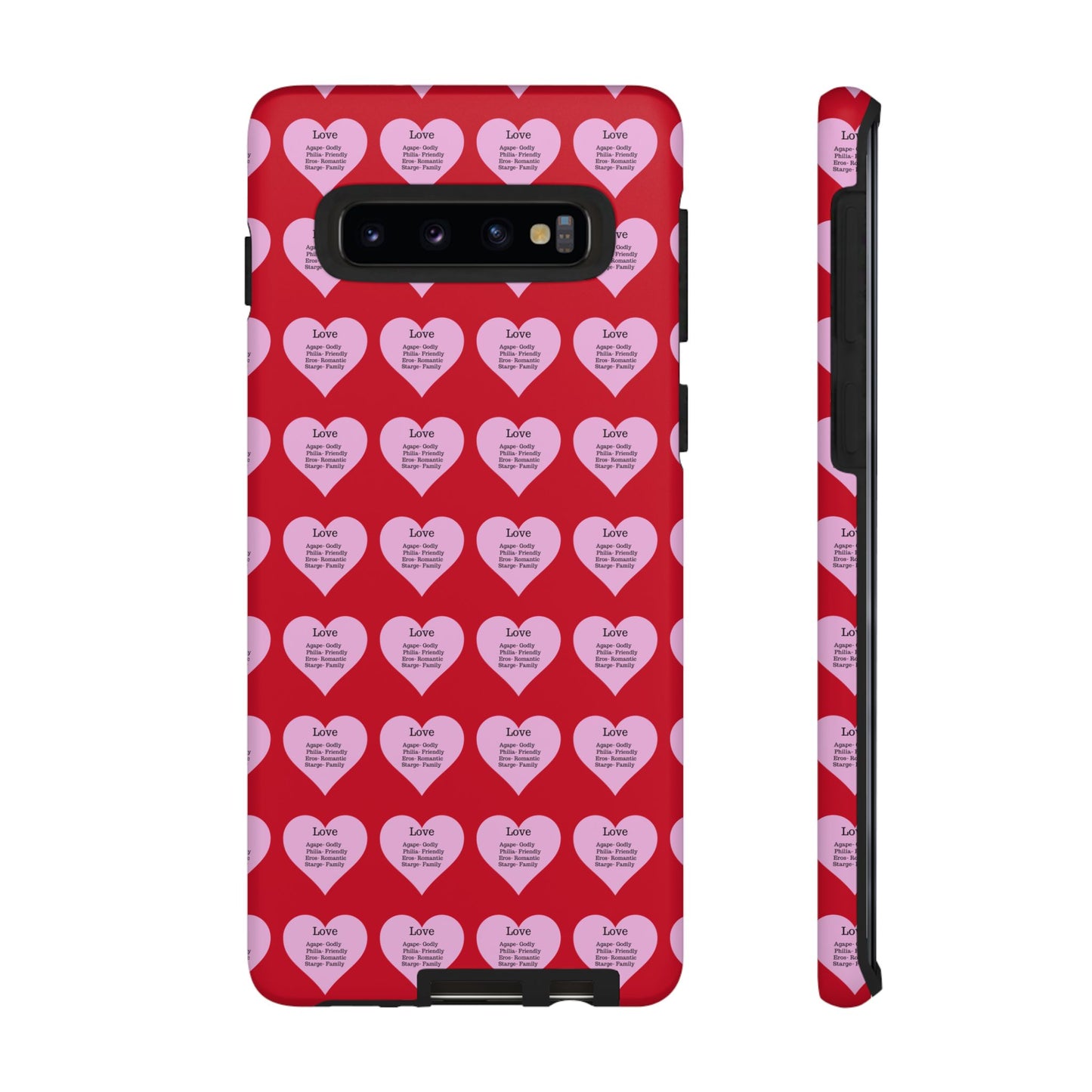 Hearts-A-Flutter Phone Case (Samsung)(Dark red)