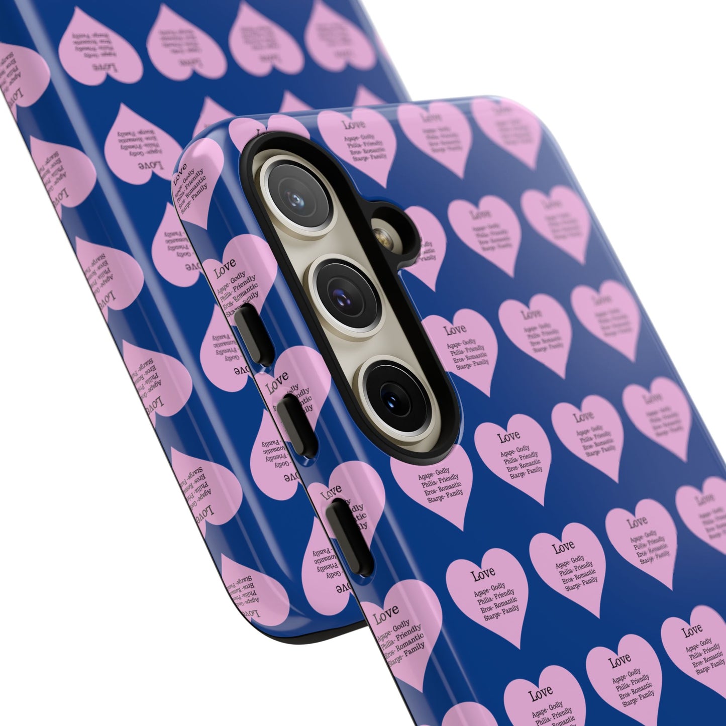 Hearts-A-Flutter Phone Case (Samsung)(Dark blue)