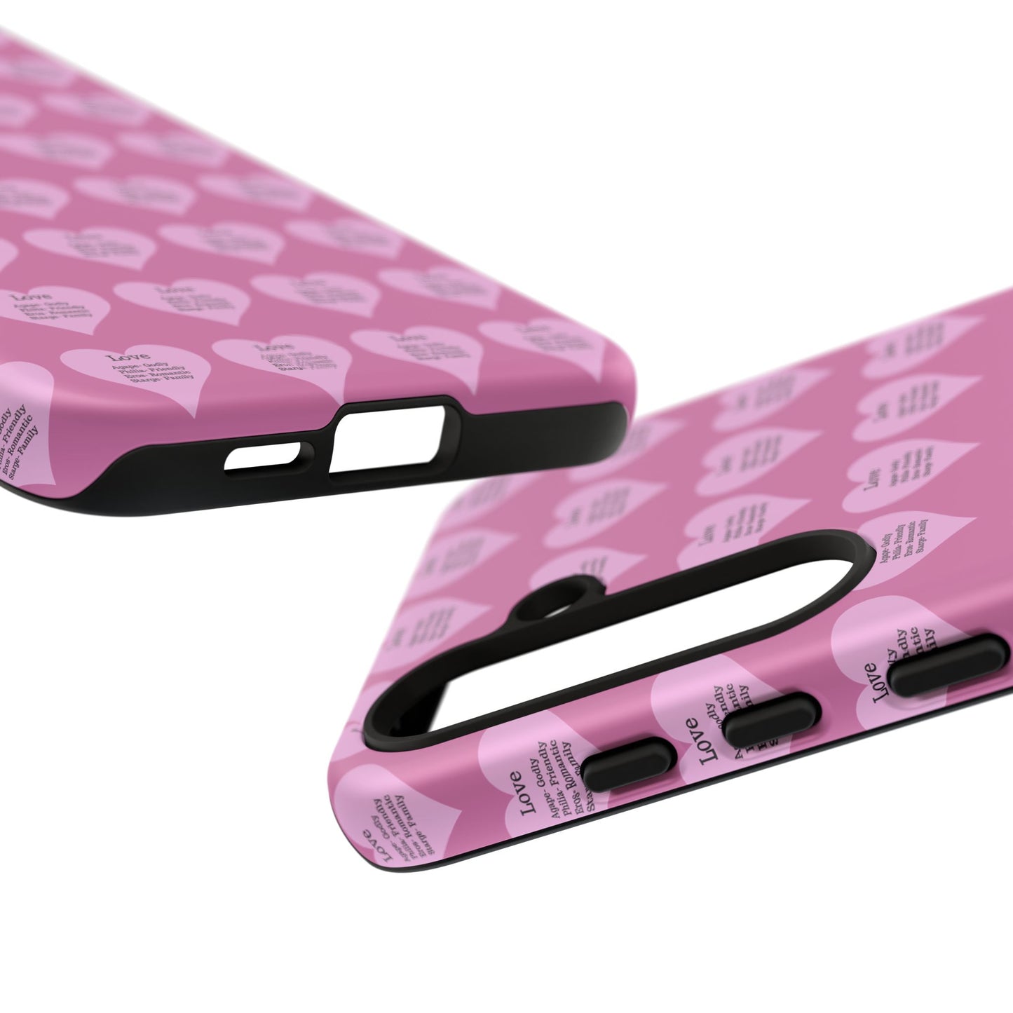 Hearts-A-Flutter Phone Case (Samsung)(Light pink)