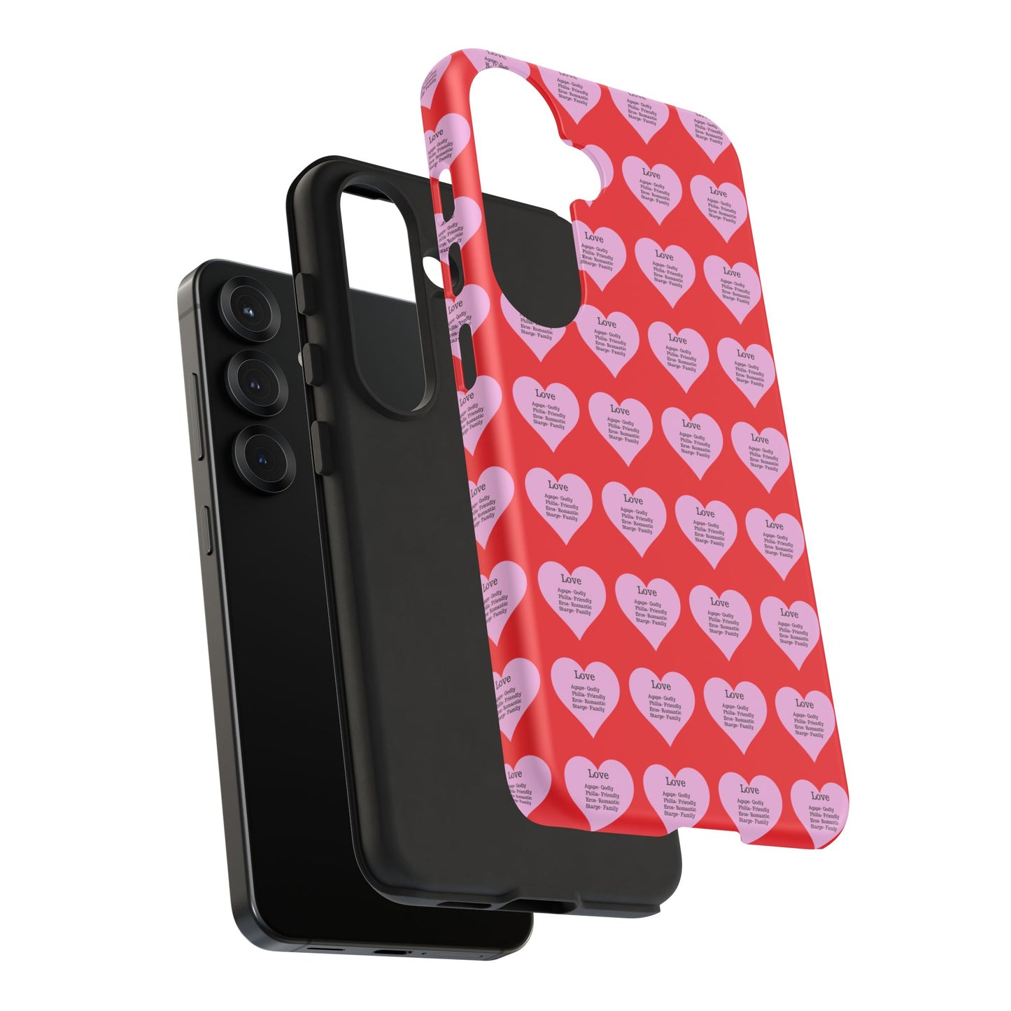 Hearts-A-Flutter Phone Case (Samsung)(Red)