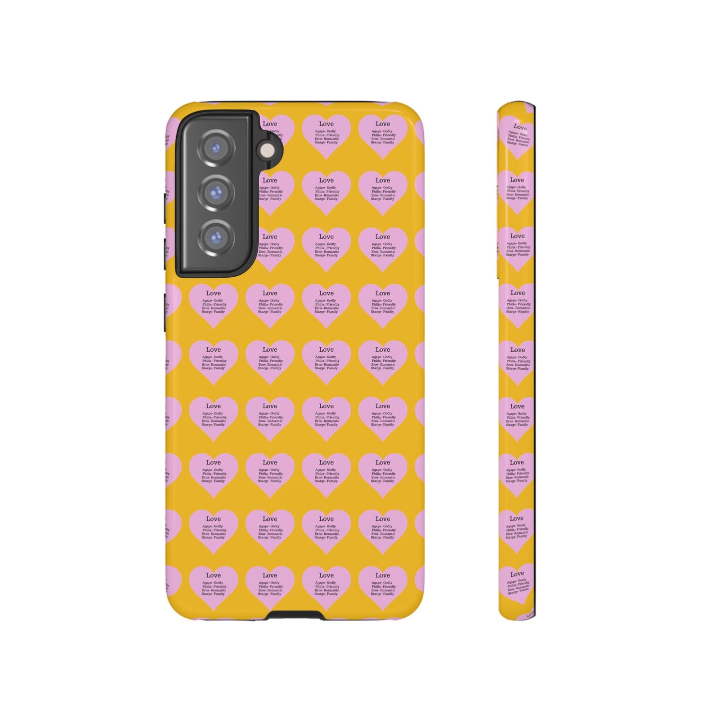 Hearts-A-Flutter Phone Case (Samsung)(Yellow)