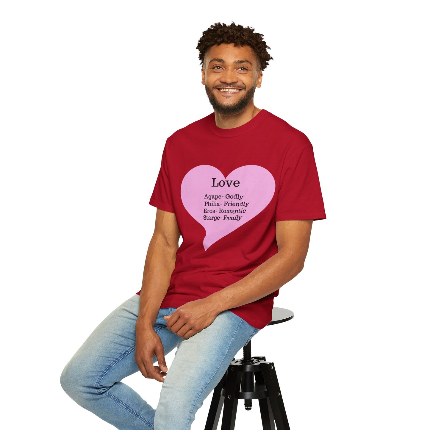 Love-Infused Unisex T-shirt: A Heartfelt Graphic Tee for All Occasions