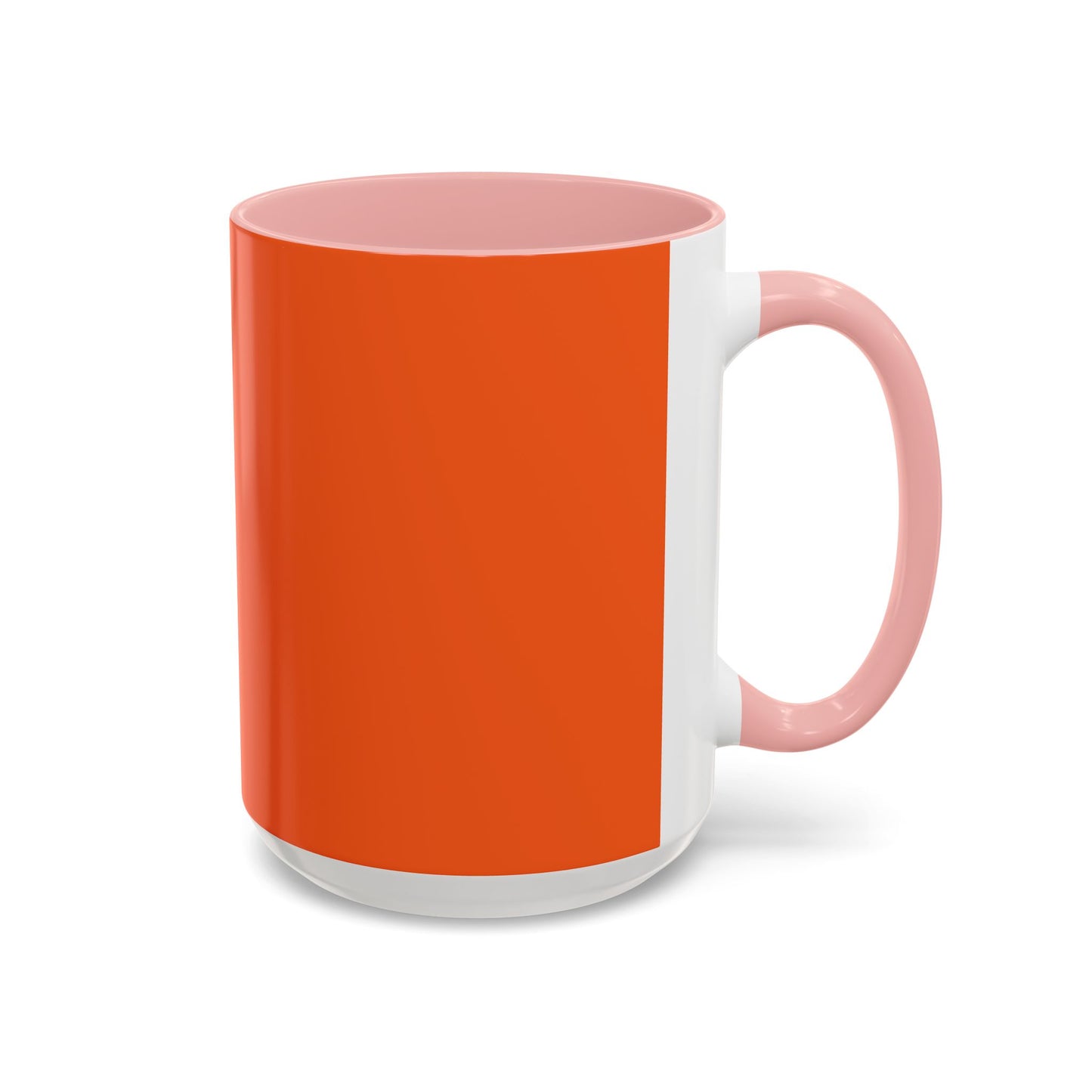 Charming Heart Accent Coffee Mug (Orange)