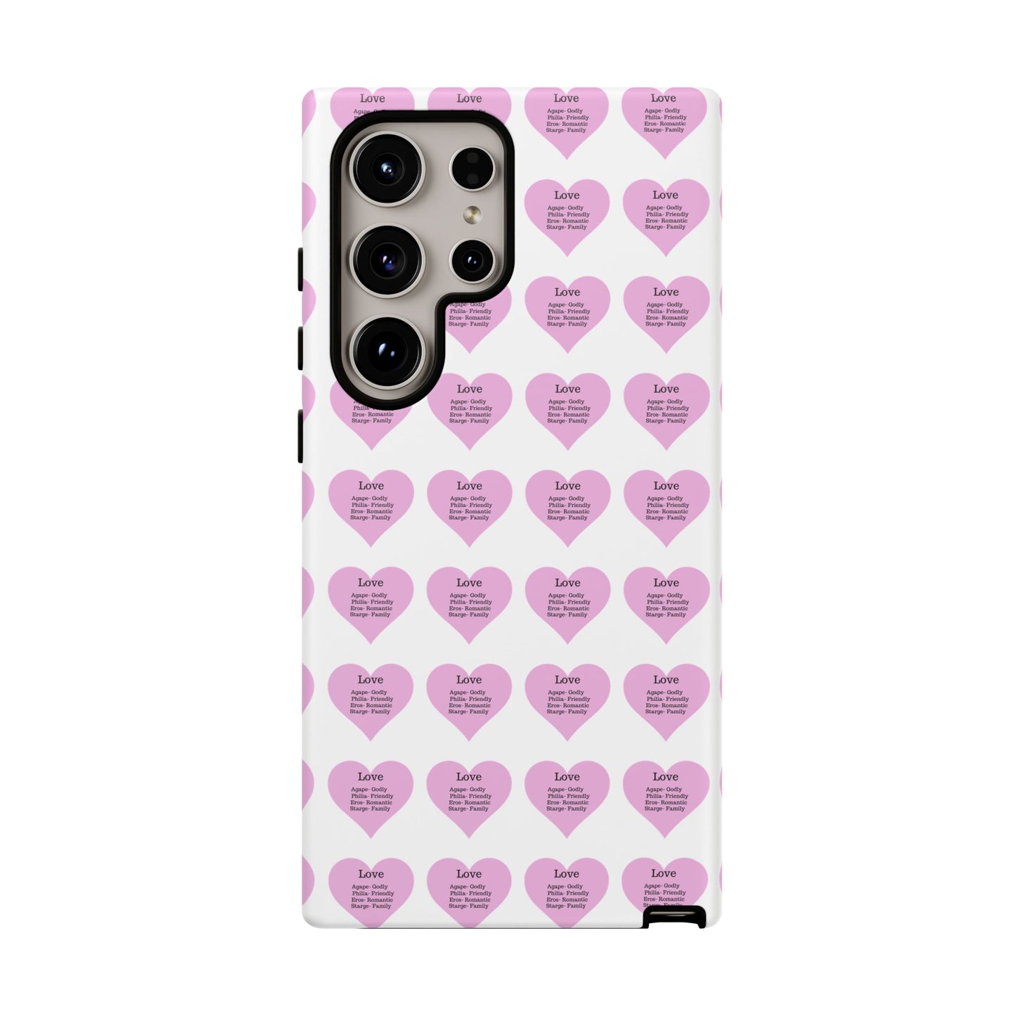 Hearts-A-Flutter Phone Case (Samsung)(White)