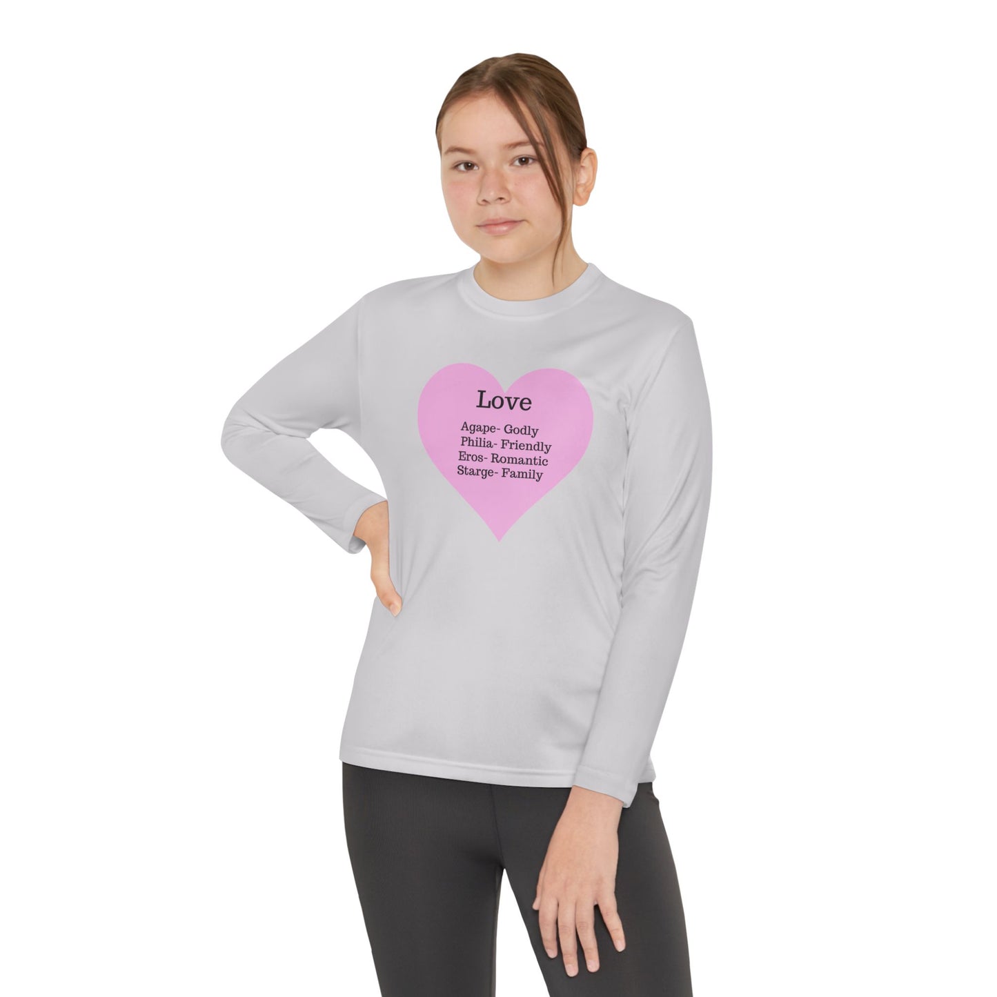 Kids 'Meaning of Love' Long Sleeve Performance Tee