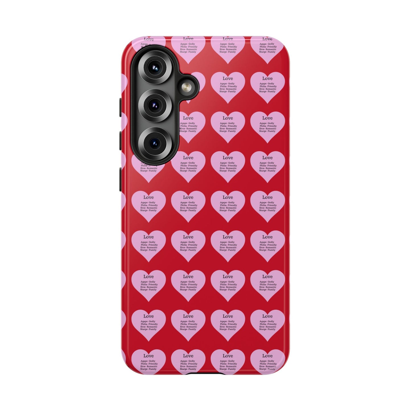 Hearts-A-Flutter Phone Case (Samsung)(Dark red)