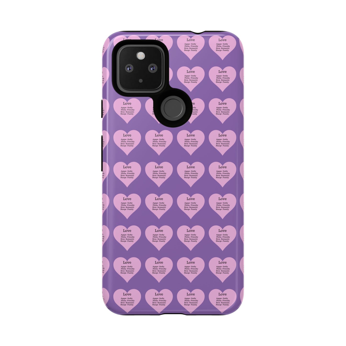 Hearts-A-Flutter Phone Case (iPhone, Google Pixel)(Light purple)