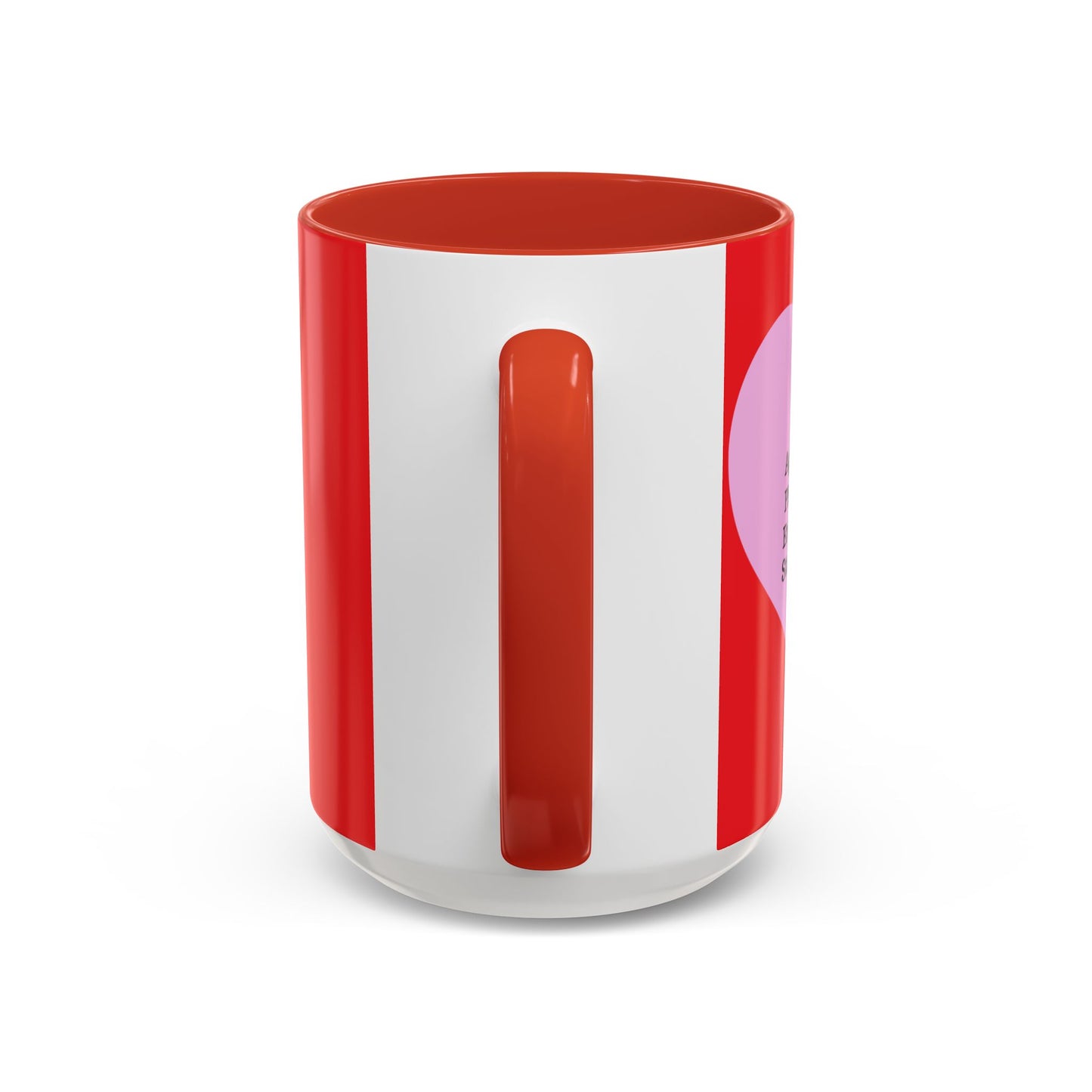 Charming Heart Accent Coffee Mug (Red)