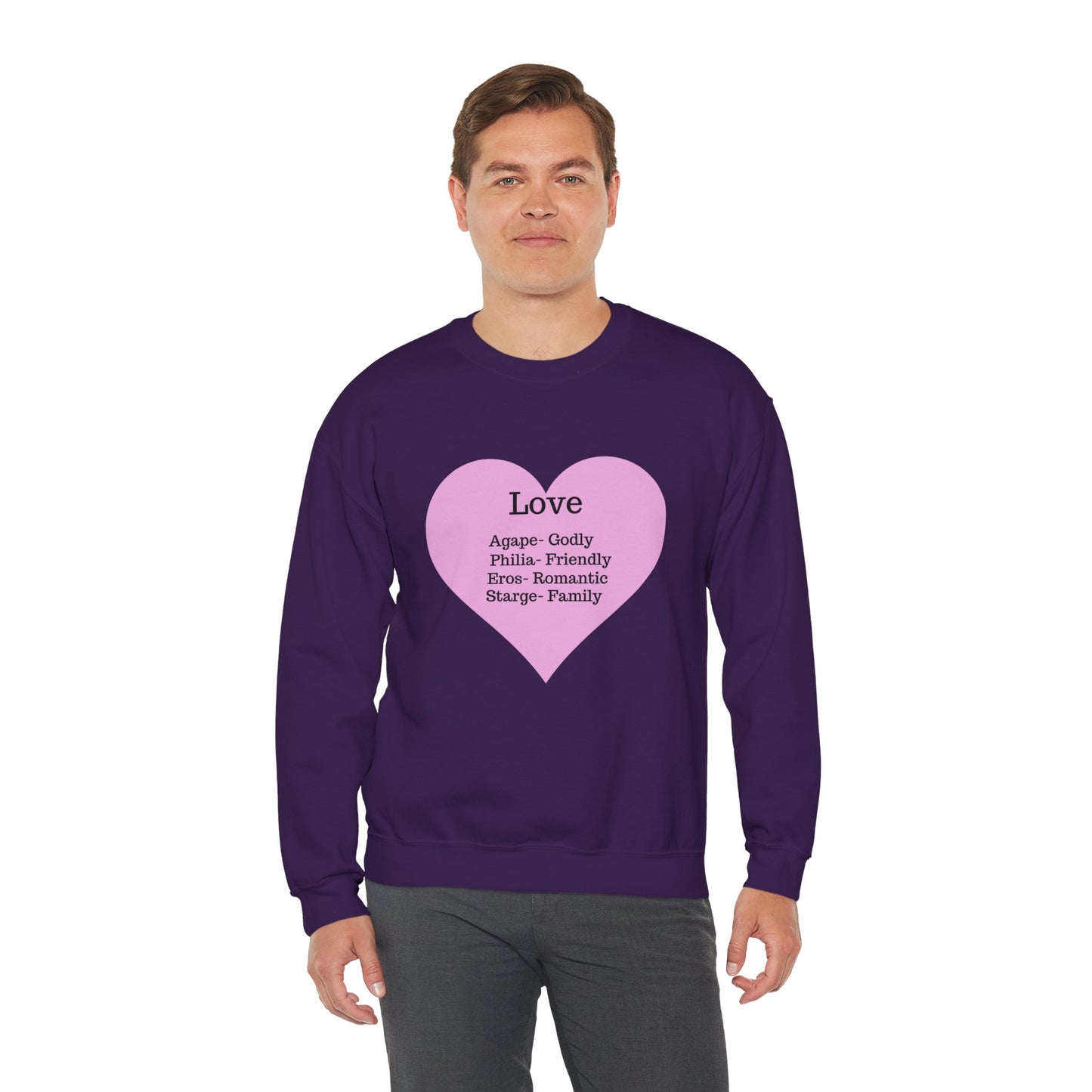 Types of Love Heart Unisex Sweatshirt