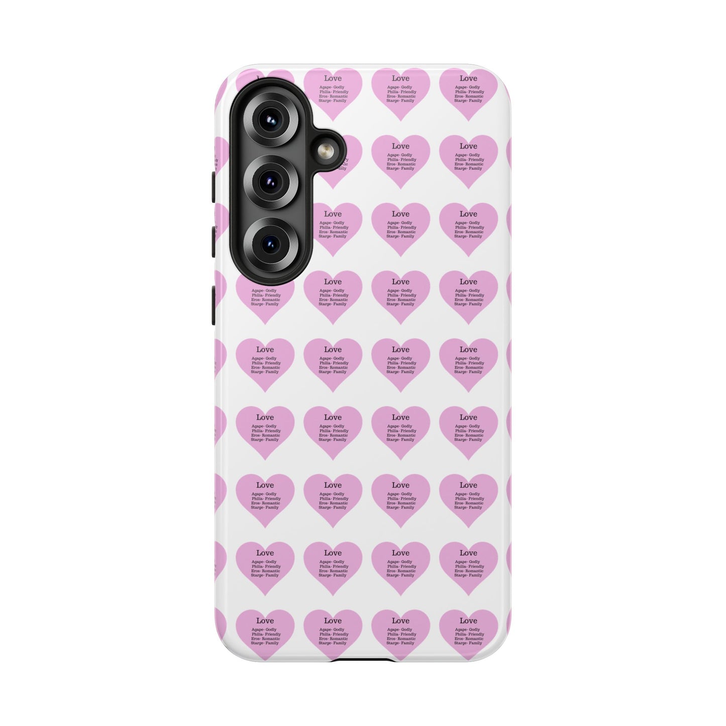 Hearts-A-Flutter Phone Case (Samsung)(White)