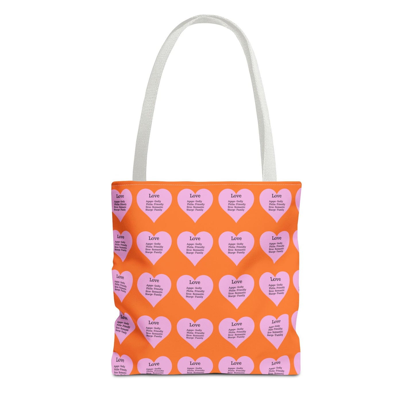 Pink Hearts Tote Bag (Crusta)