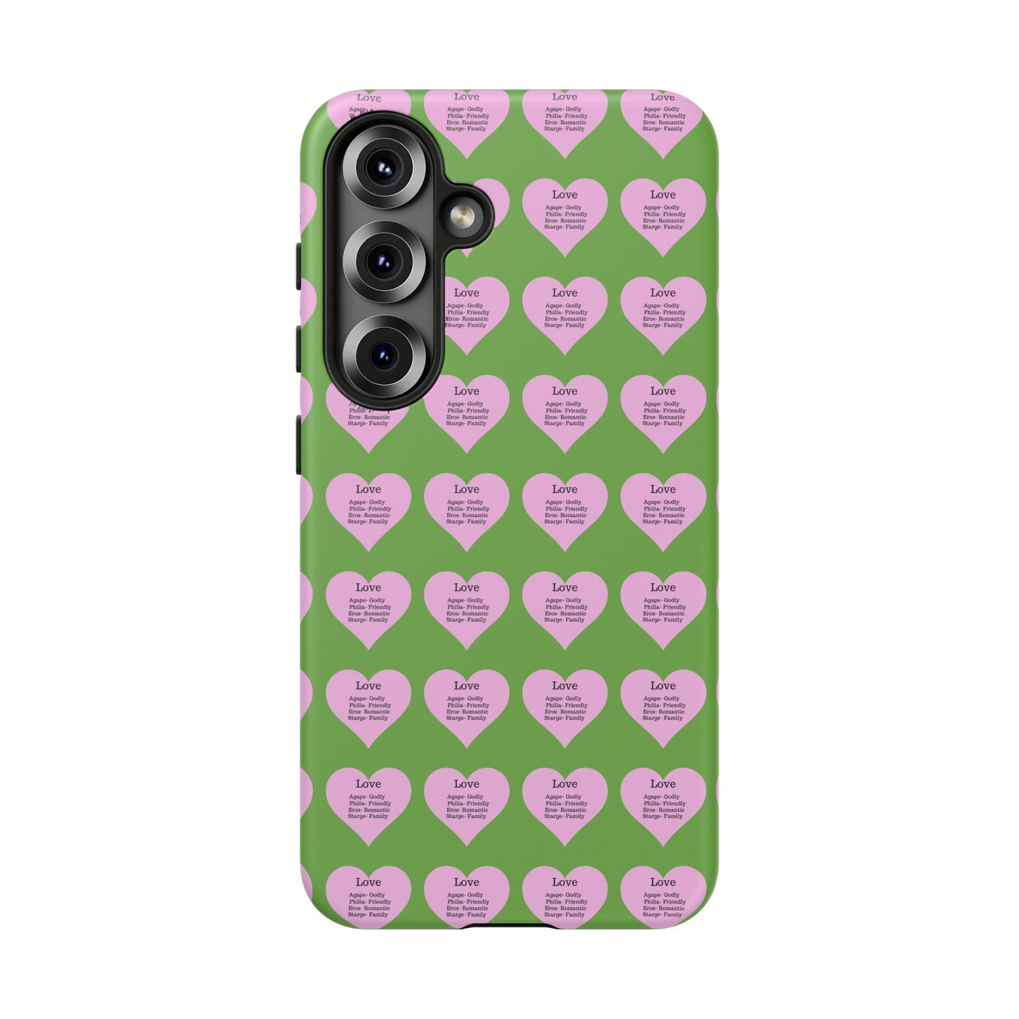 Hearts-A-Flutter Phone Case (Samsung)(Green)