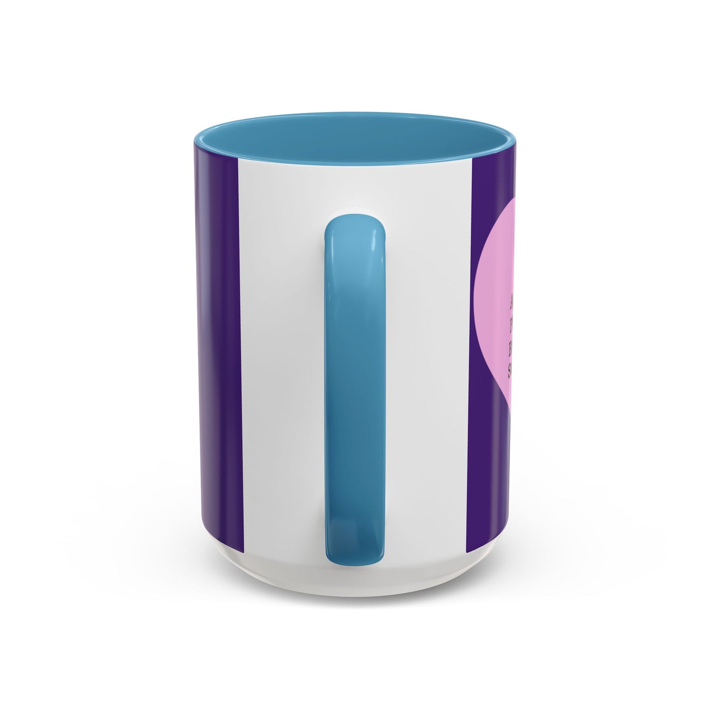 Charming Heart Accent Coffee Mug (Purple)