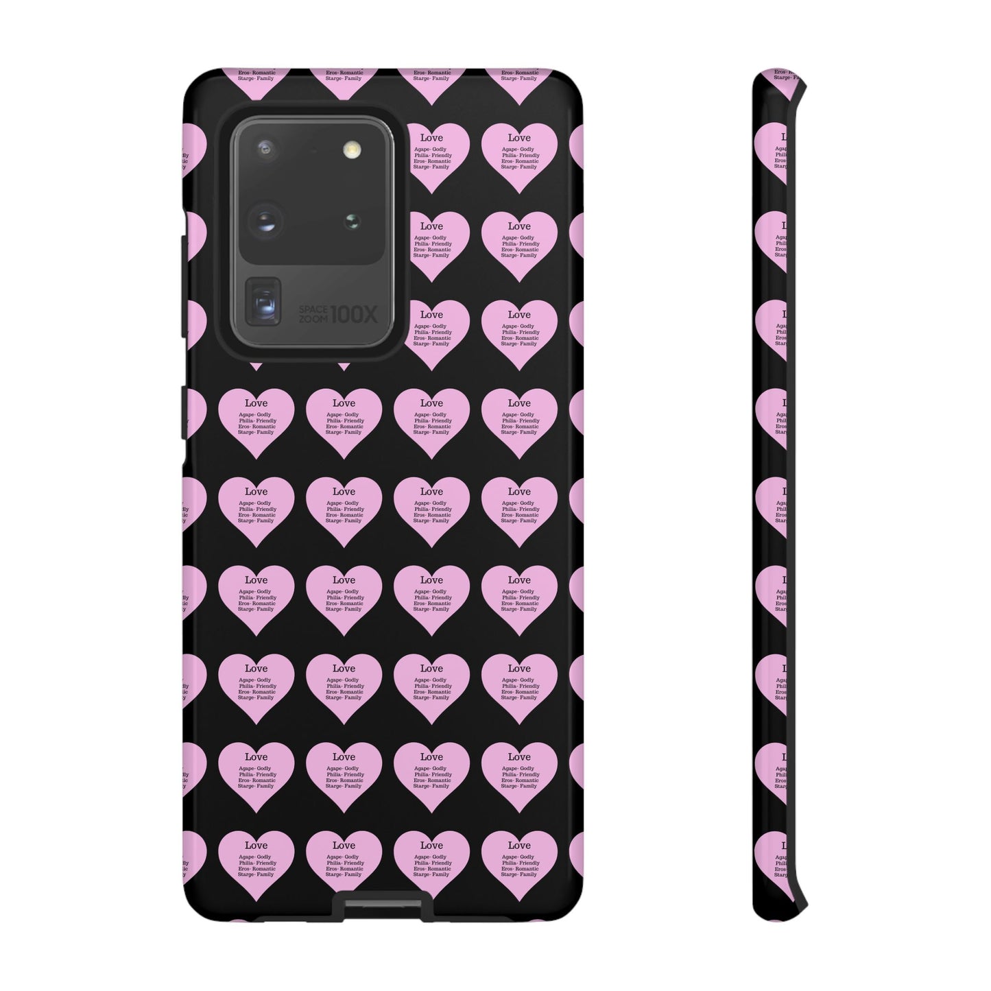 Hearts-A-Flutter Phone Case (Samsung)(Black)