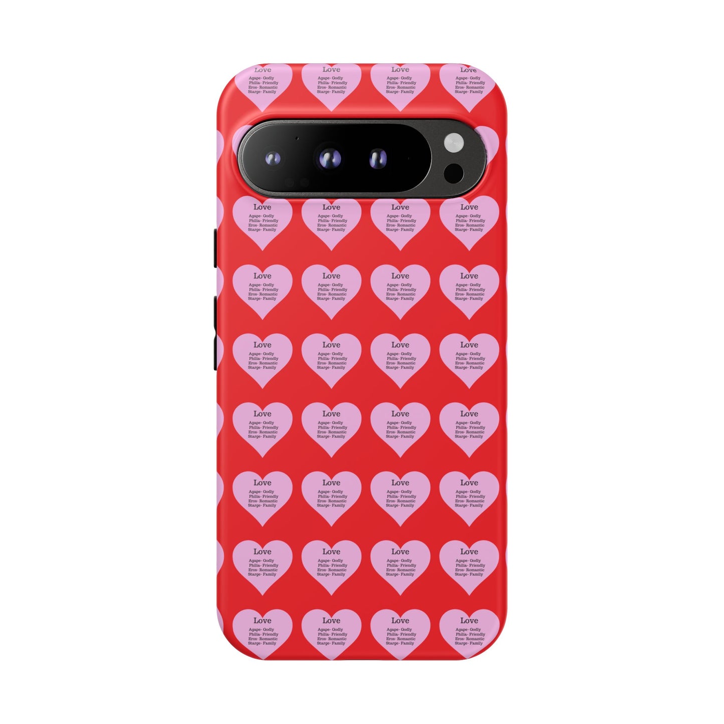 Hearts-A-Flutter Phone Case (iPhone, Google Pixel)(Red)