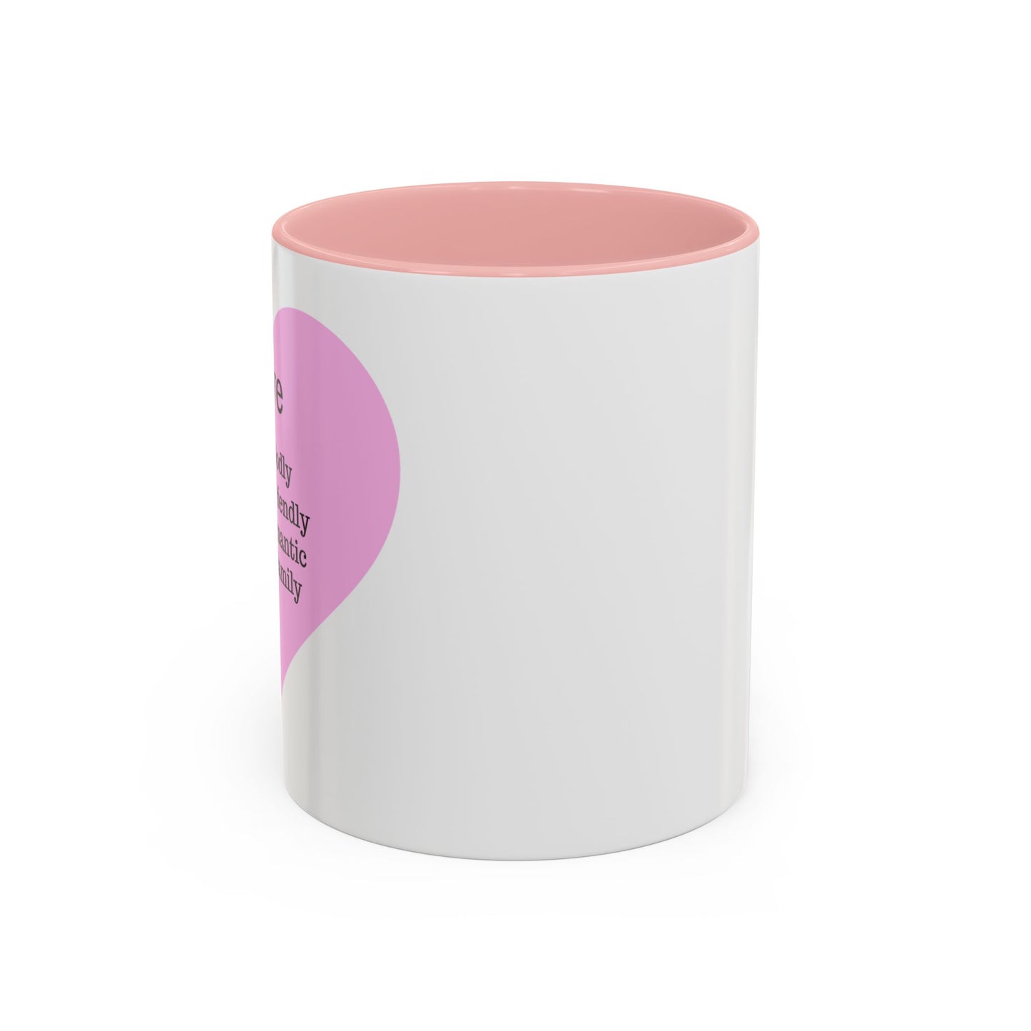 Charming Heart Accent Coffee Mug (White)