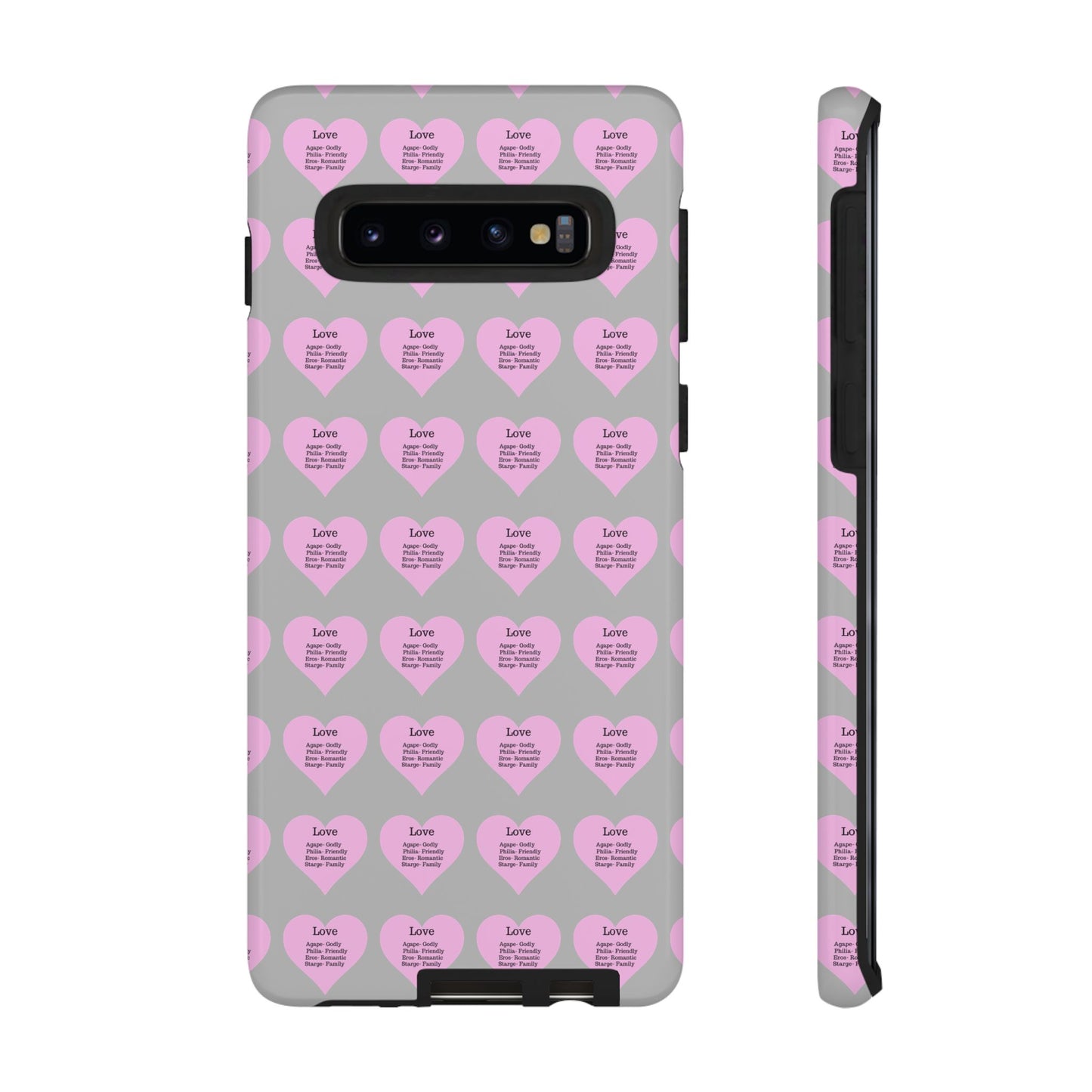 Hearts-A-Flutter Phone Case (Samsung)(Light grey)