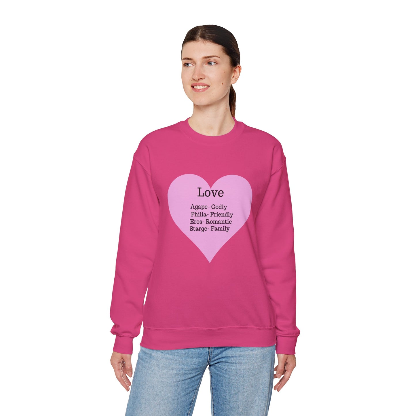 Types of Love Heart Unisex Sweatshirt