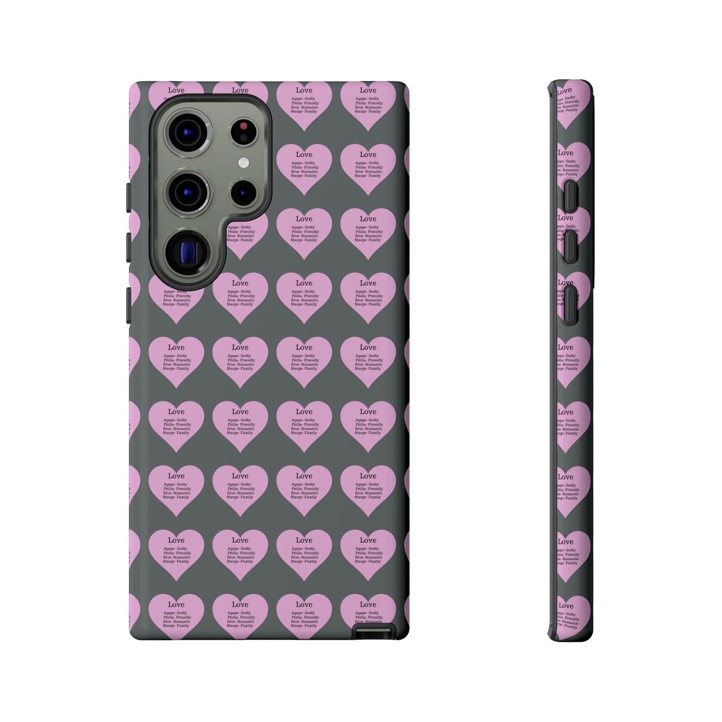 Hearts-A-Flutter Phone Case (Samsung)(Dark grey)
