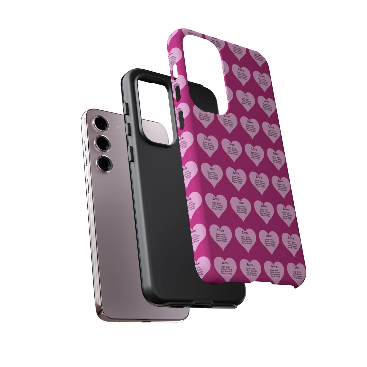 Hearts-A-Flutter Phone Case (Samsung)(Pink)