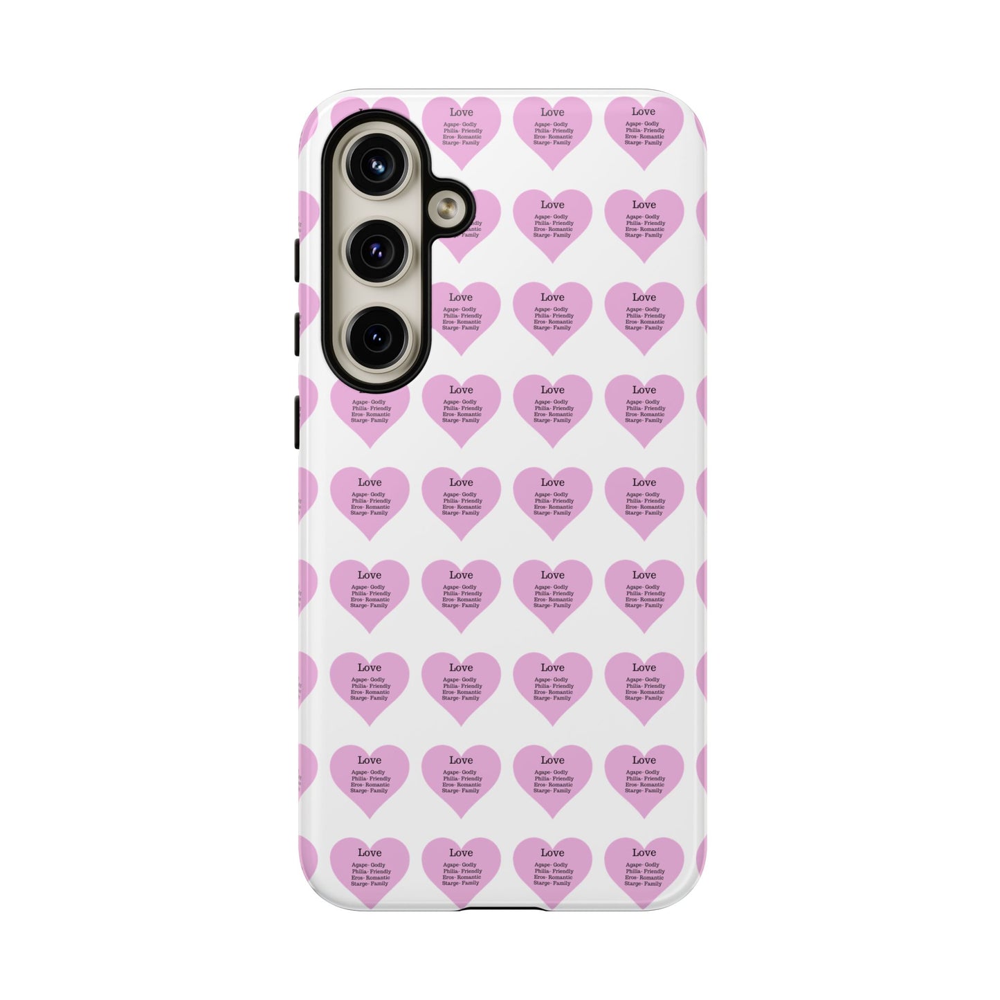 Hearts-A-Flutter Phone Case (Samsung)(White)