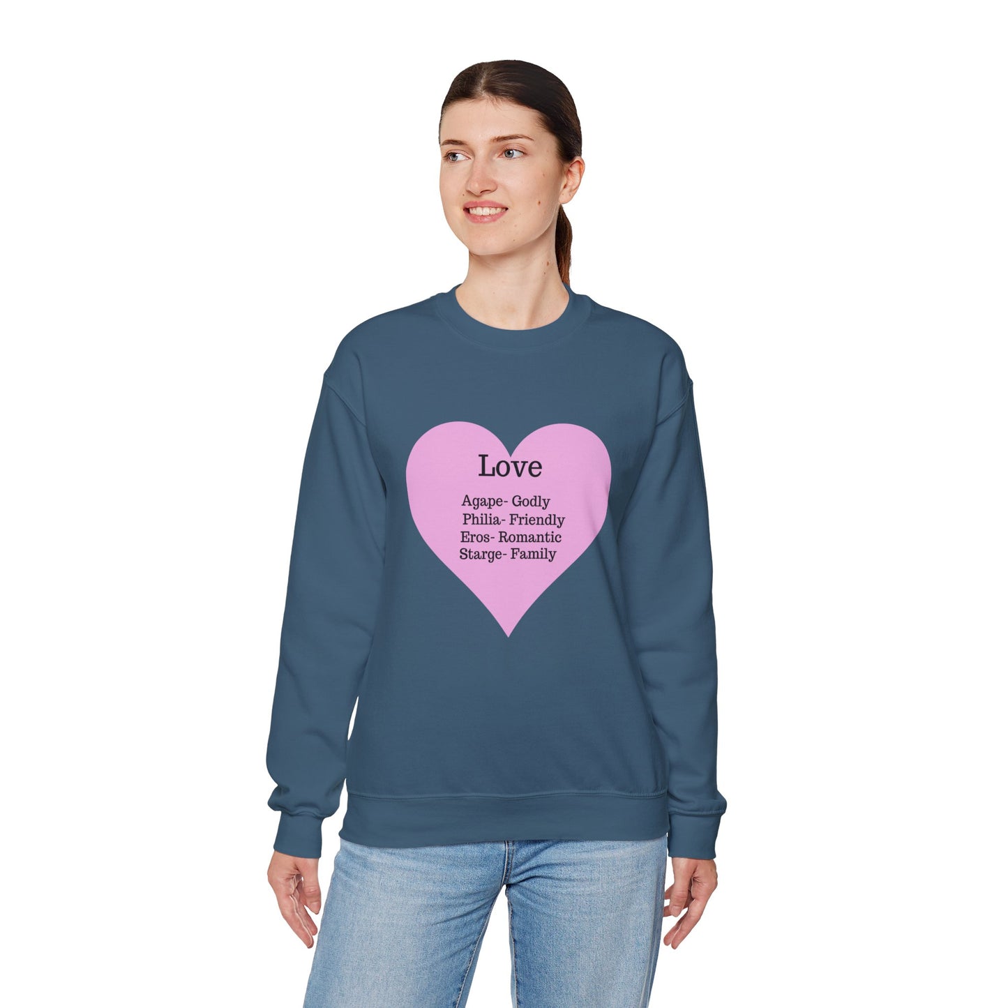 Types of Love Heart Unisex Sweatshirt