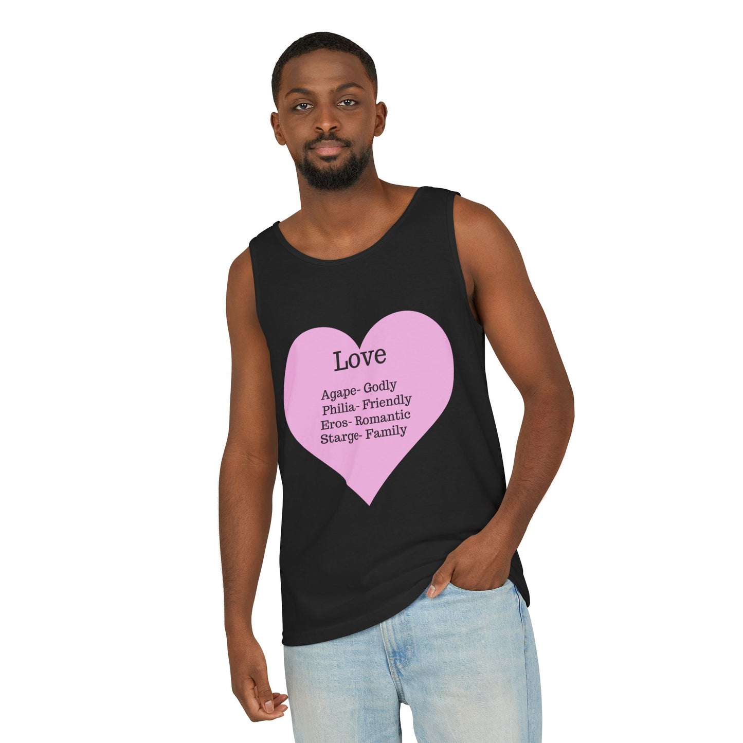 Unisex "Love" Definitions Garment-Dyed Tank Top