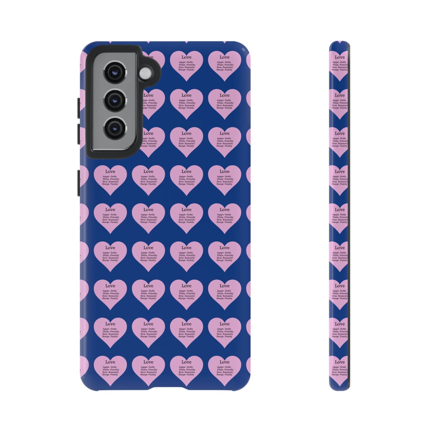 Hearts-A-Flutter Phone Case (Samsung)(Dark blue)